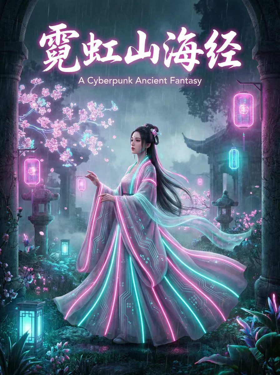 爱人在线韩剧完整版 古风奇缘短剧 - 霓虹山海经海报